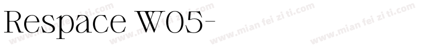 Respace W05字体转换
